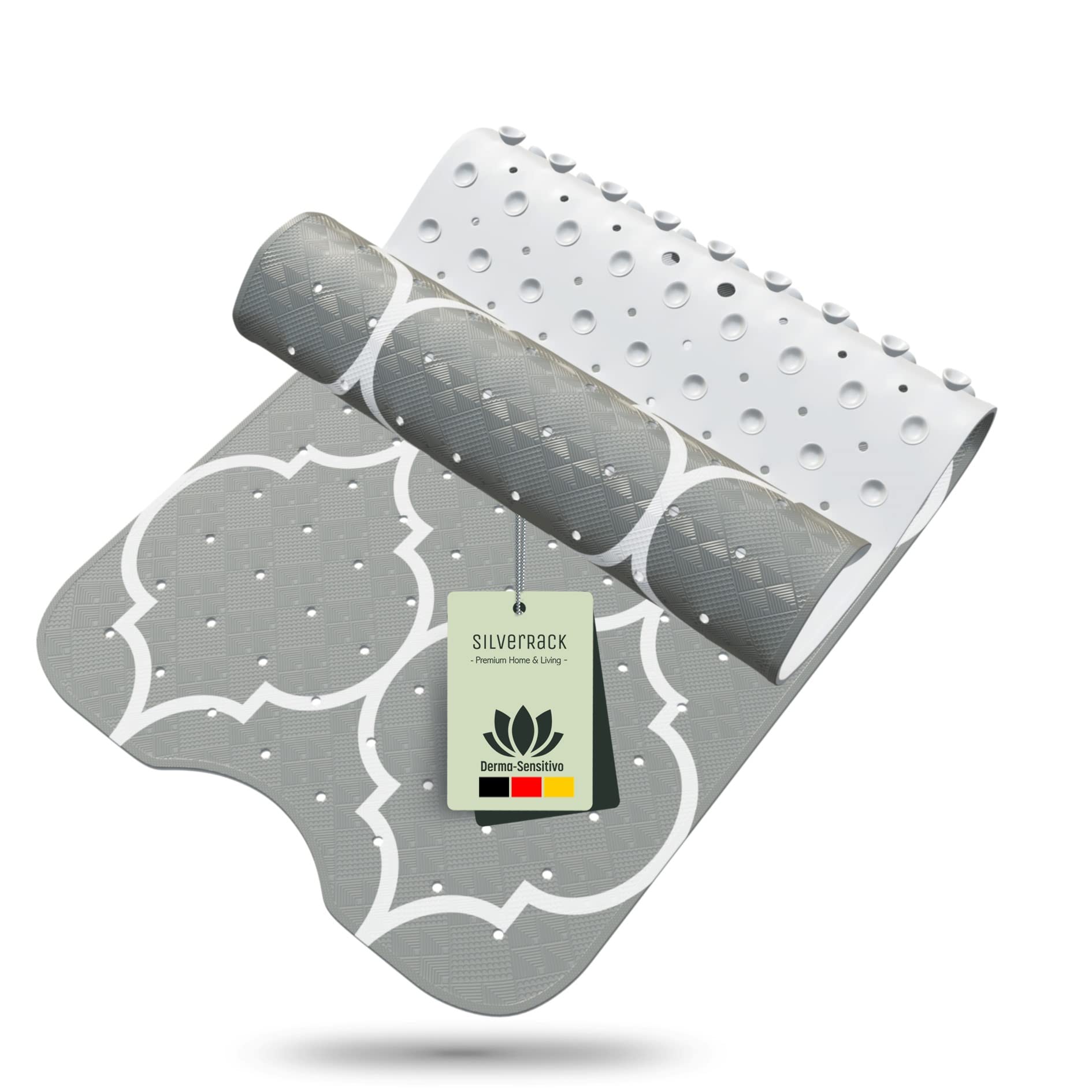 Vaňa - Silverrack Bath Mat 100x40 cm šedý marokcus