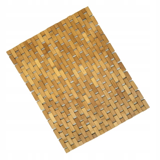Protišmyková kúpeľňová podložka - Kúpeľňa rohož 60x40cm bambus non -slip