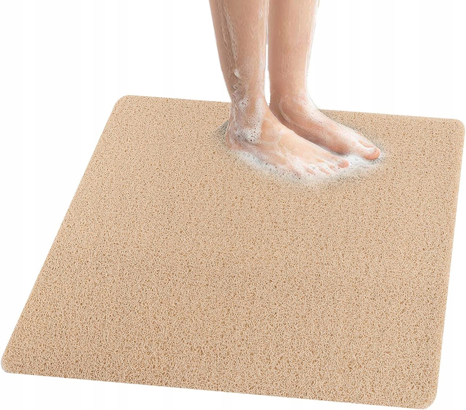 Protišmyková kúpeľňová podložka - Sprchové rohože so sprchami Loofah, anti -polysgian wan mat