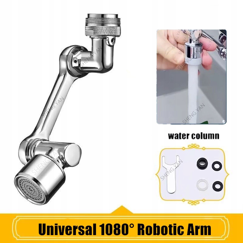 Kuchynská, drezová batéria - Robotické kovové rameno 1080 ° univerzálne