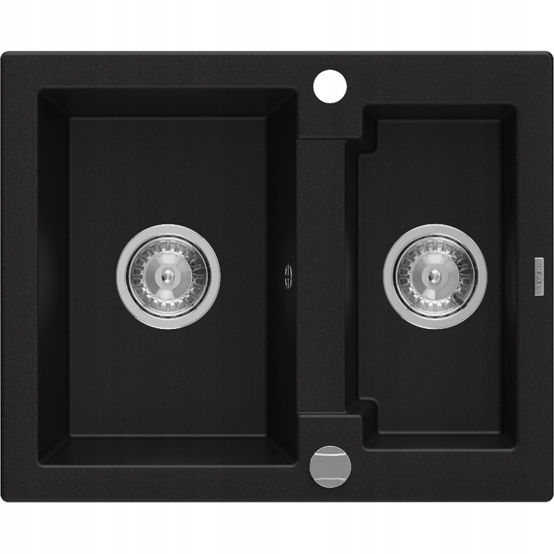 Kuchynský drez - Mexen Carlos Granite Black Sink