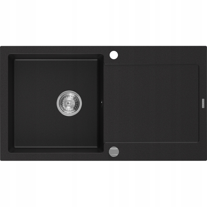 Kuchynský drez - Mexen Leo Black Granite Sink