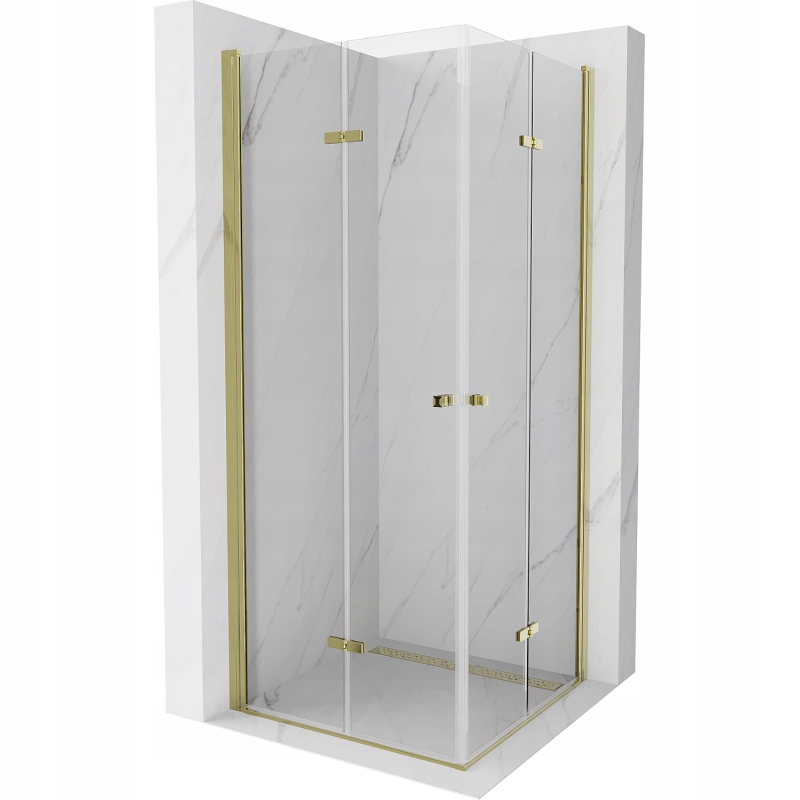 Sprchový kút, kabína - MEXEN LIMA DUO SPOTROR CABIN 80 x 80 zlato
