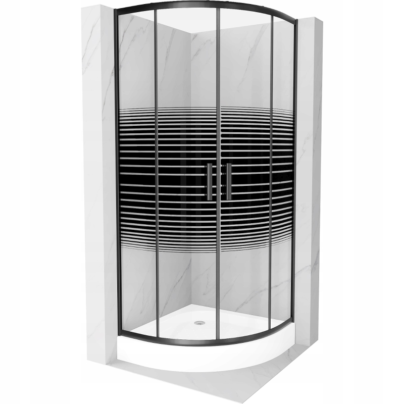 Sprchový kút, kabína - Myšlienka kabíny KDJ+S 120x90x200.5 RADAWAY ROK