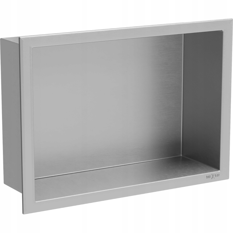 Polička do kúpeľne - Mexen X-sten-r očíslovaná polička 30 x 20, Inox