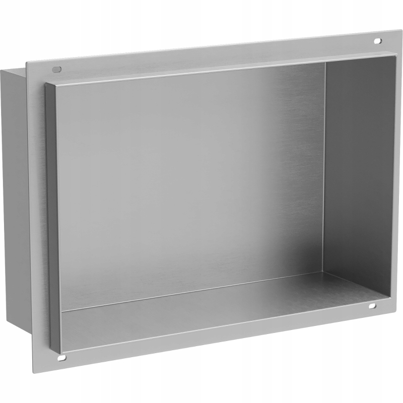 Polička do kúpeľne - Mexen očíslovaná polica bez goliera 30x20 cm, Inox