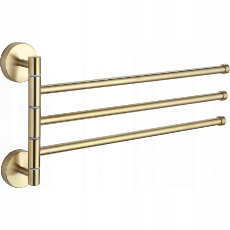 Mexen Triple Towel Hanger, zlatý