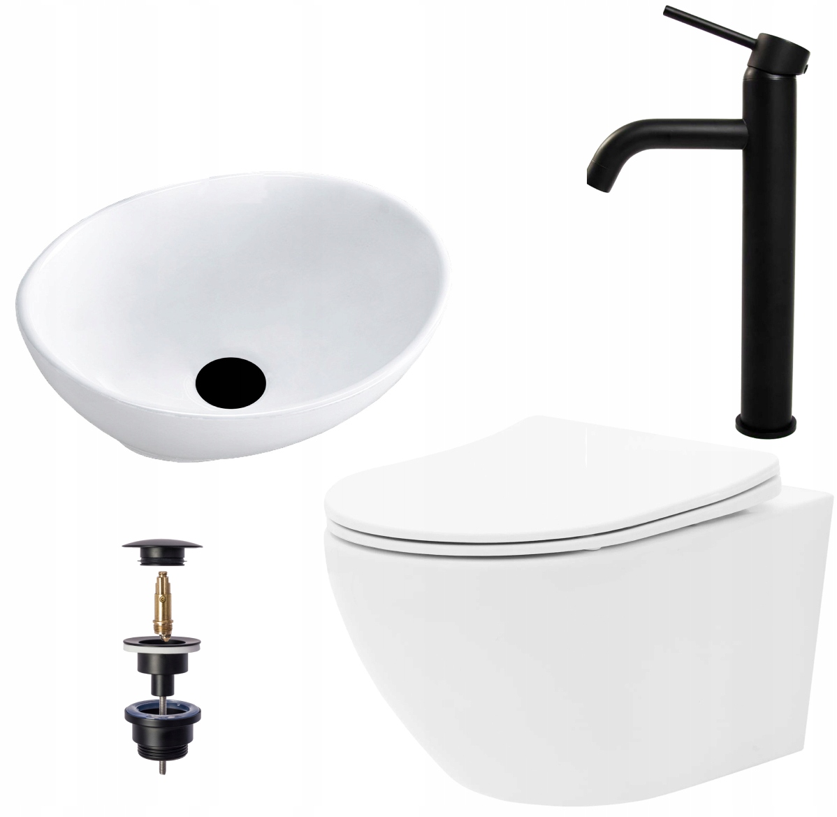 WC misa - Misa WC Carlo Rea Rimless + Sofia Battery Washbasin