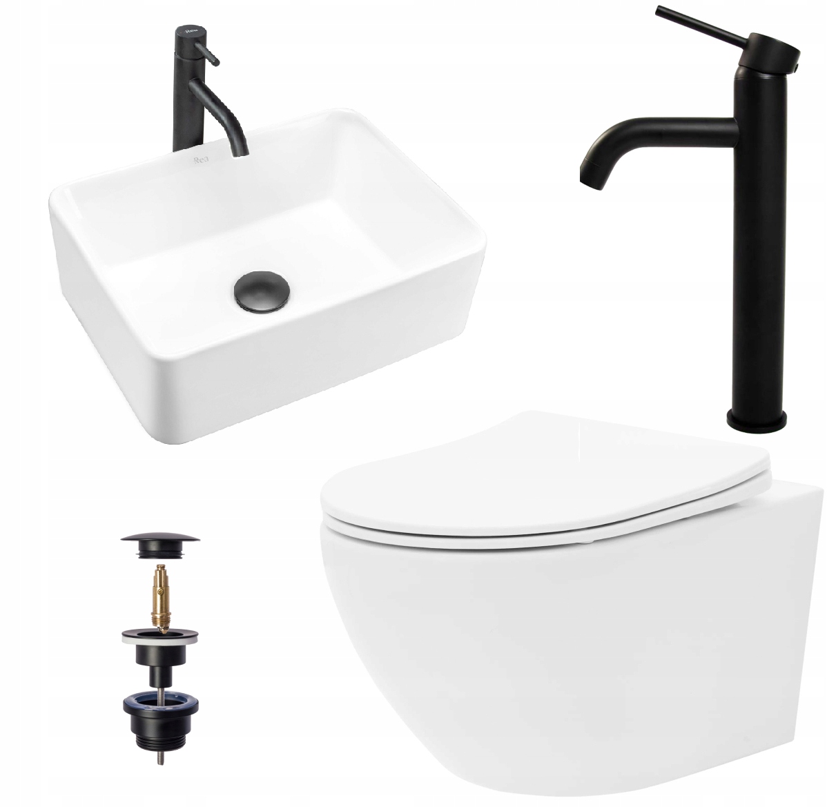 WC misa - Misa WC Carlo Rimless Washbasin Anita Mini batéria