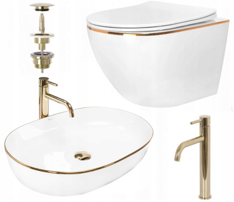 WC misa - Misa WC Carlo + Cleo Washbasin + Corbian Battery