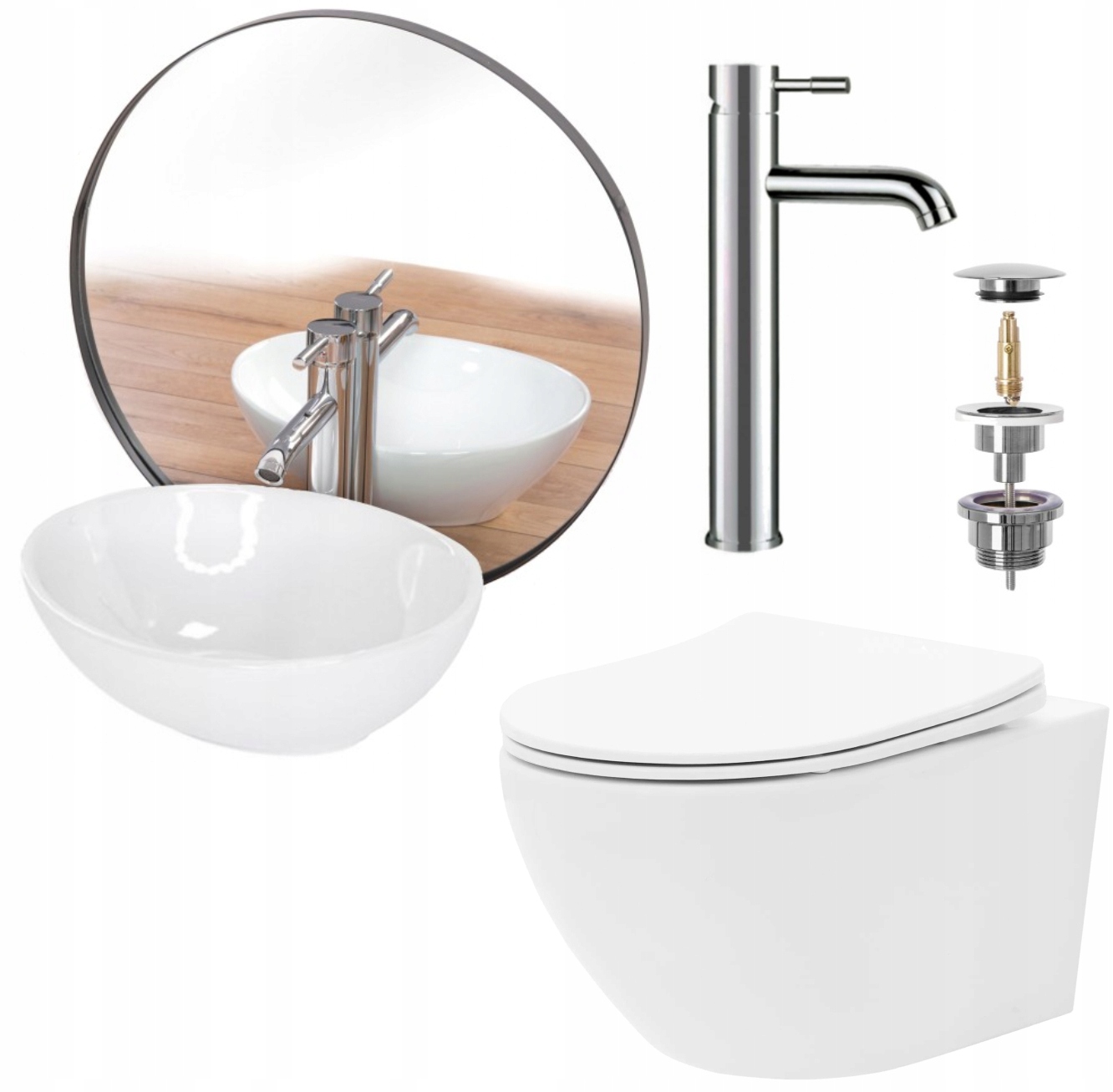 WC misa - MISA WC Rea Carlo RIMless + Skladba batérie SOFA