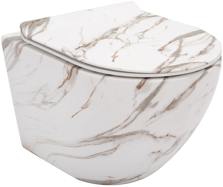 WC misa - Misa wc rea carlos láva matný mramorový okrajless