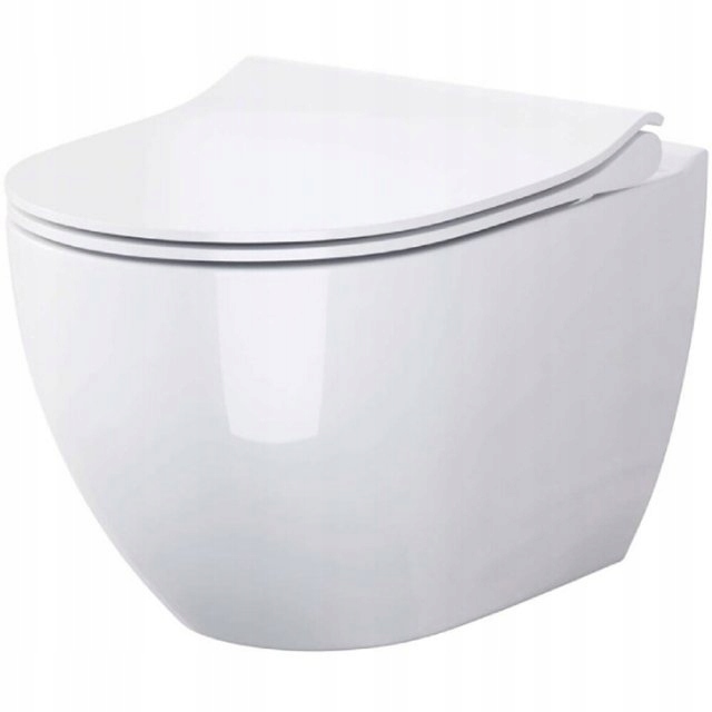 WC misa - Zavesená toaletná misa Rimless 3/5L + tvrdá doska