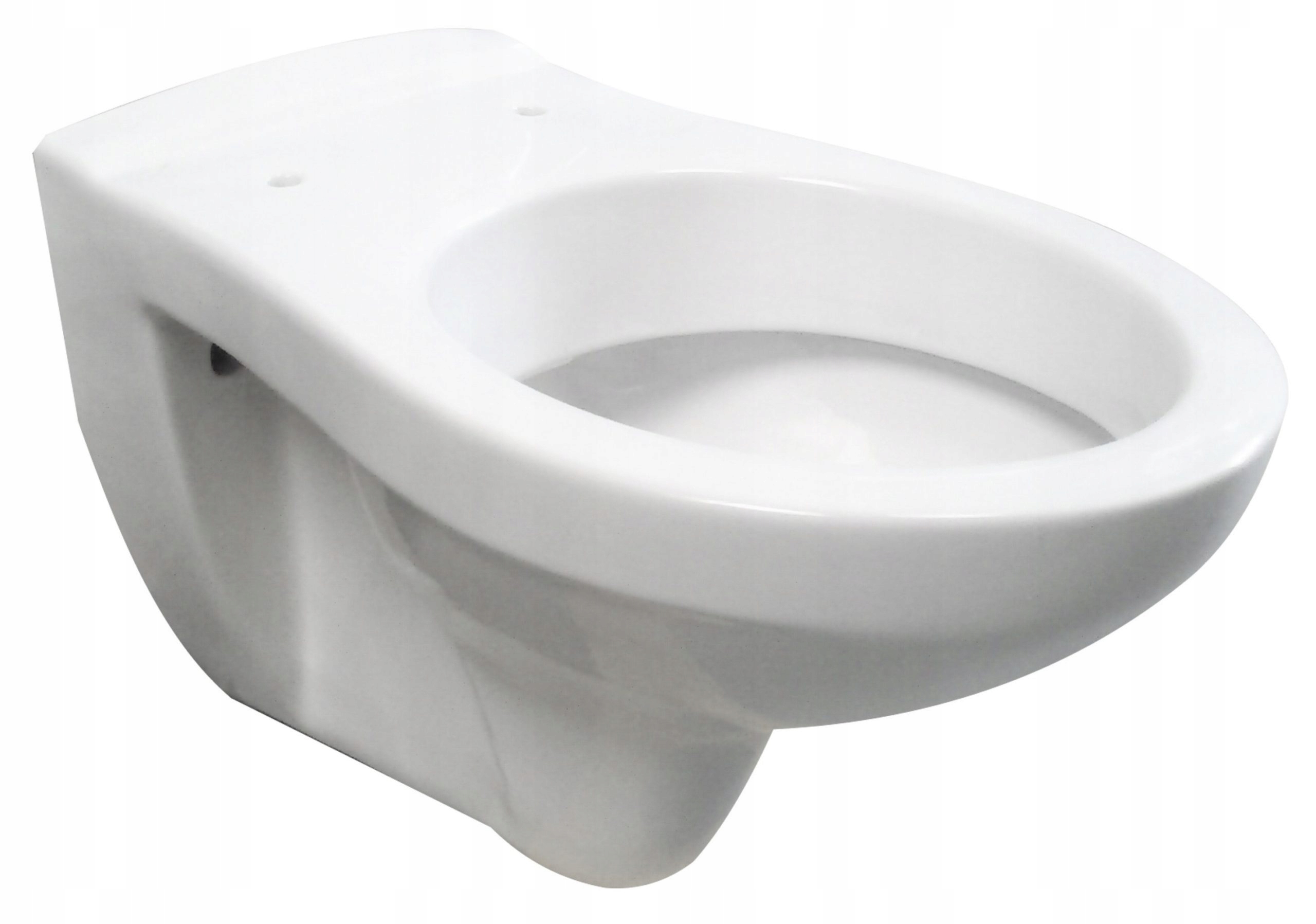 WC misa - Zavesená biela toaletná misa, bez dosky