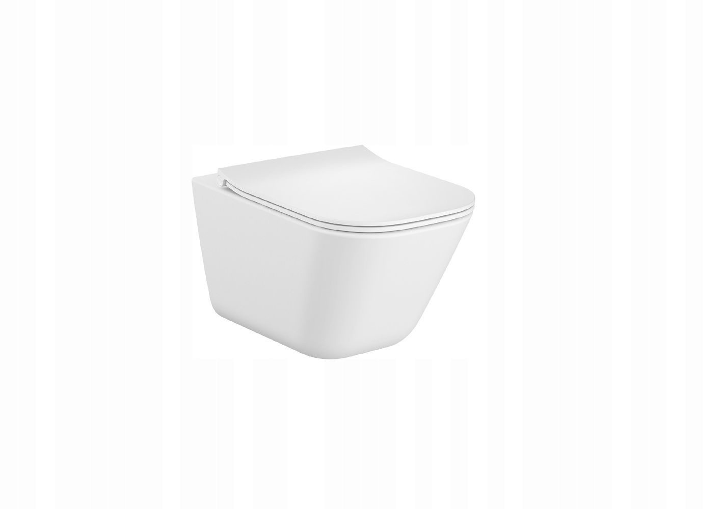 WC misa - RIMLESS Závesná toaletná misa so štíhou doskou Roca Gap doska
