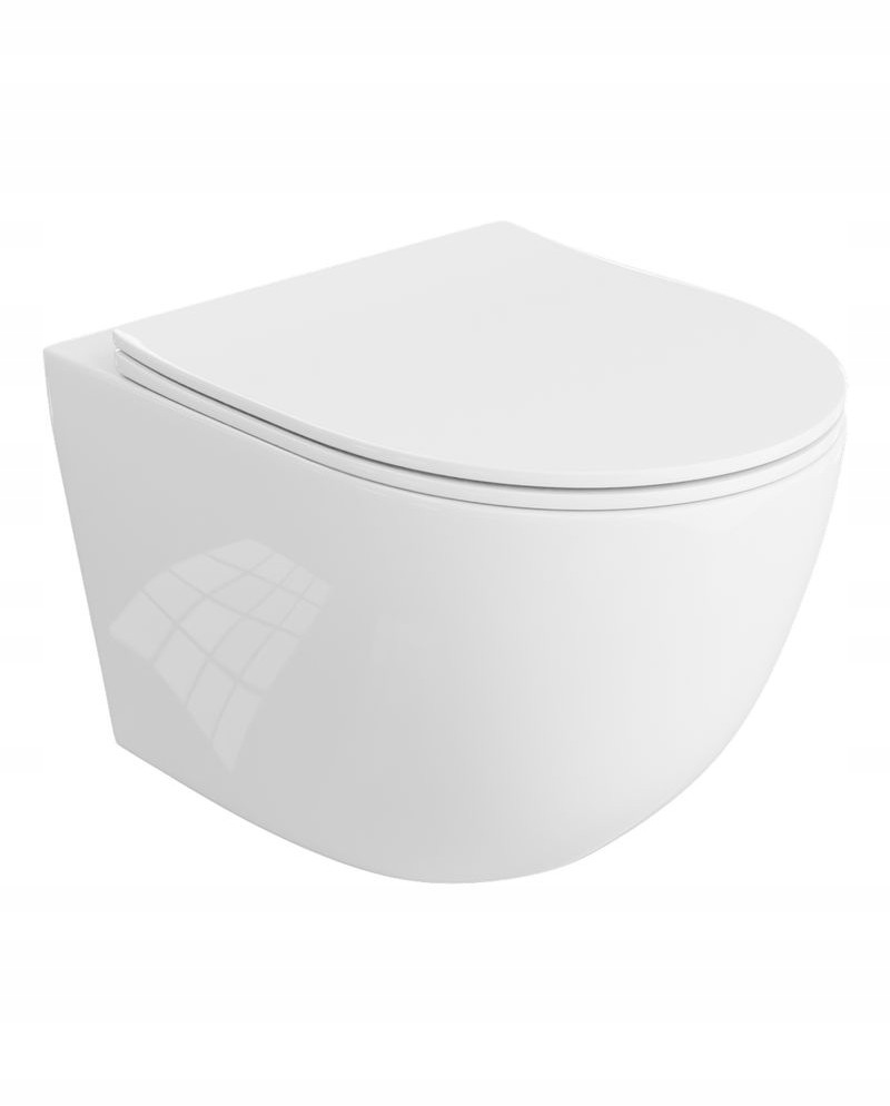 WC misa - Roca Gap zavesenie škrupiny Rimless Deska ultra tenký