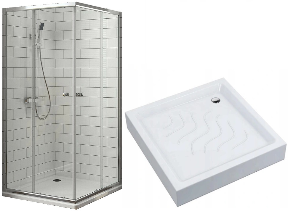 NANO GLASS 90x90 sklo sprcha + sprchový