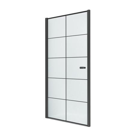 Sprchová zástena - Sprchové dvere posuvné čierne rohož 115/195 cm