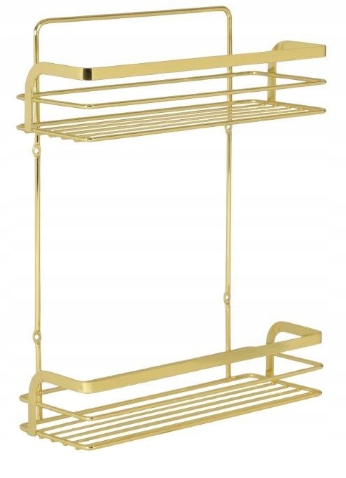 Polička do kúpeľne - Niagara Bisk Double Shelf 05772 Gold