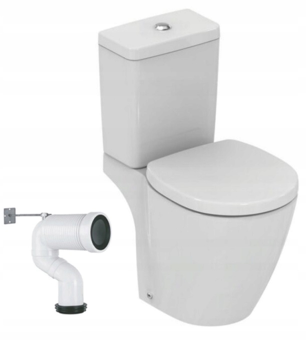 WC kombi - Nemecká toaleta kompaktná vertikálna pomalá doska
