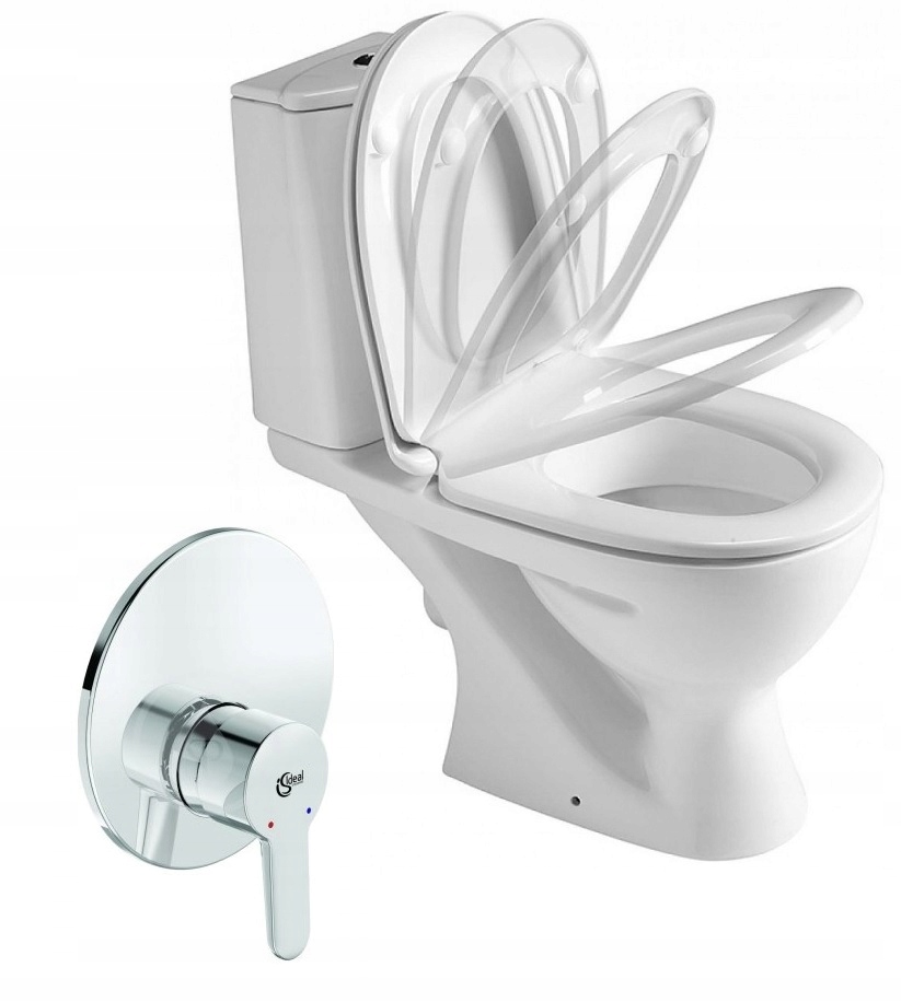 WC kombi - Nemecký toaletný kompaktný s funkciou bidetu + batéria