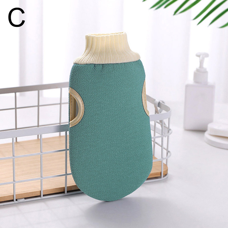 Sprchová tyč - Nové sprchové kúpele Exfoliator obojstranné kúpeľné rukavice bo