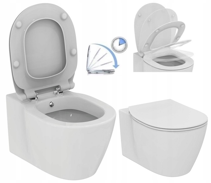 WC misa - Nemecká záchodová misa s funkciou bidet + Wolnoop palube
