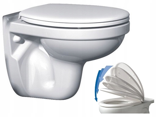 WC misa - Nemecká WC MISKA + SLOW FLOOR WC sedadlo