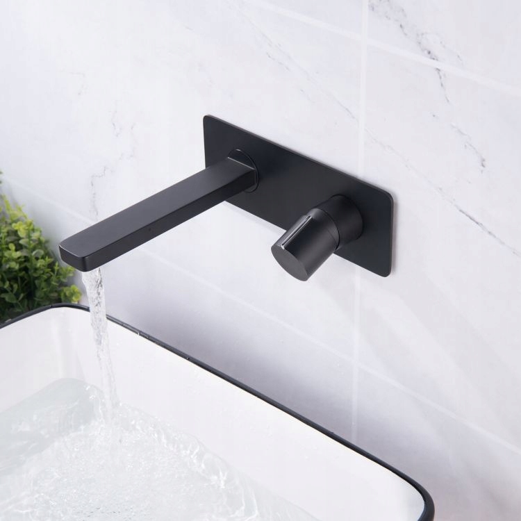 Podomietková batéria - Moderné flush batérie čierna panvica