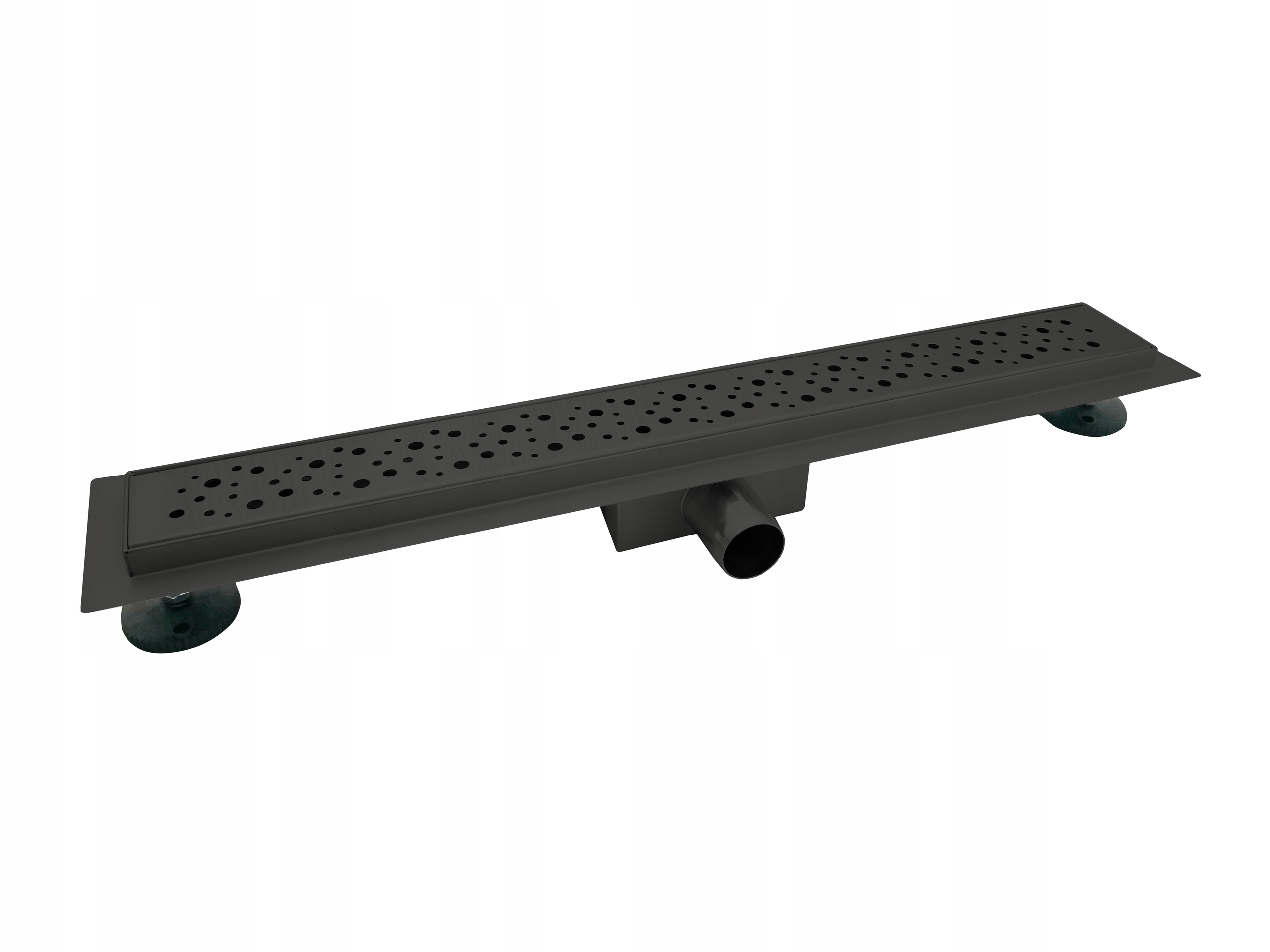 Sprchový žľab - Lineárny Outflow 40 cm Čierne kvapky M02B