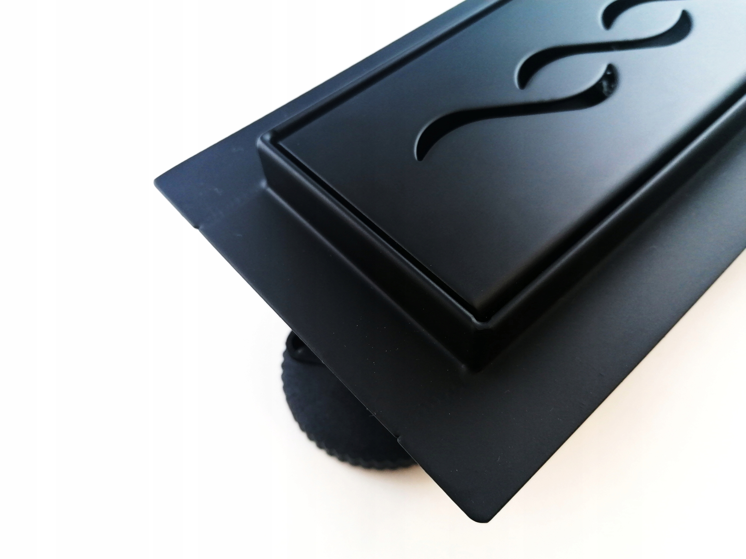 Sprchový žľab - Lineárny Outflow 60 cm Black Fala-M01B