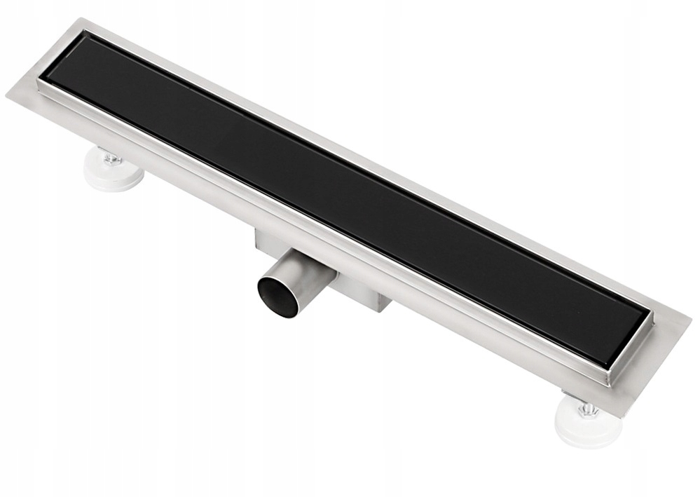Sprchový žľab - Lineárne drain 60 cm Low Sifón Black Royal