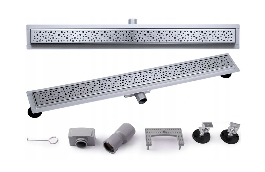 Sprchový žľab - Lineárne odtok 60 cm s nízkou 52 mm 2W1 dážď sifón