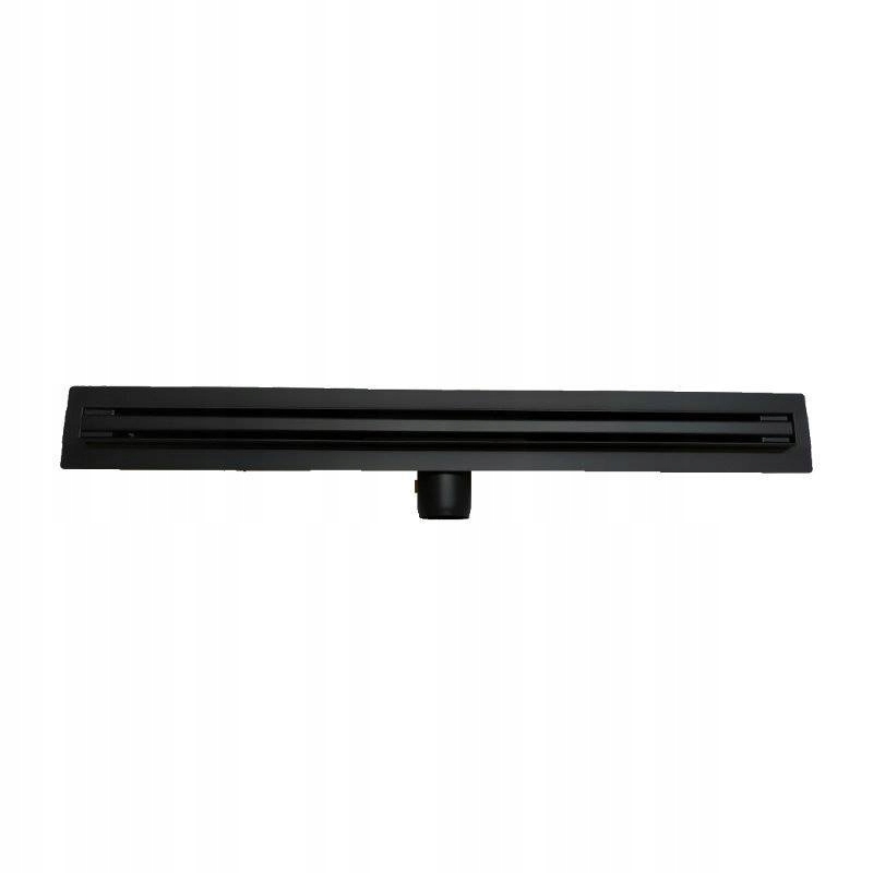 Sprchový žľab - Lineárne odtok 80 cm Slim Black Sifón