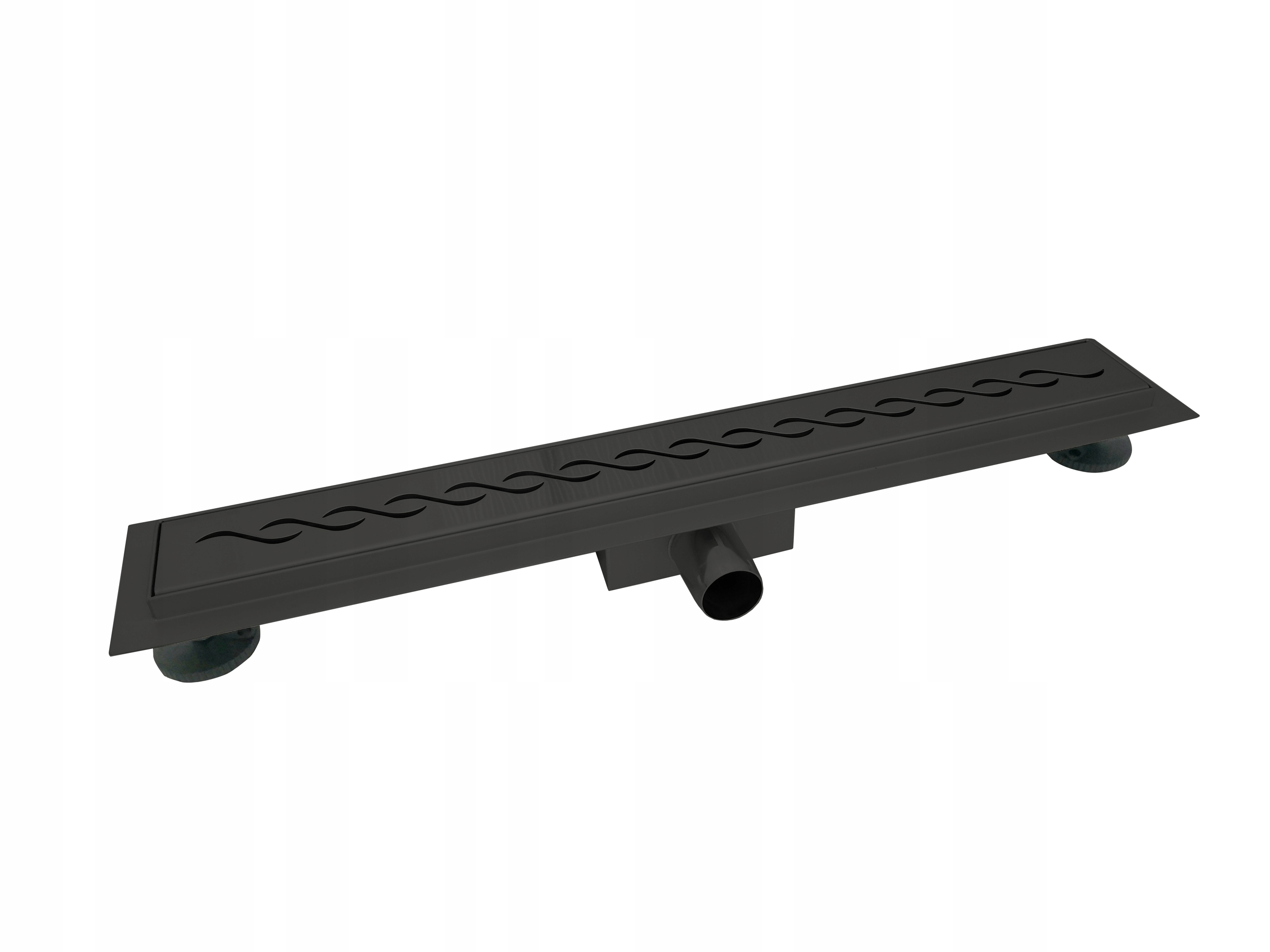 Sprchový žľab - Lineárny Outflow 85 cm Black Falo-M01B