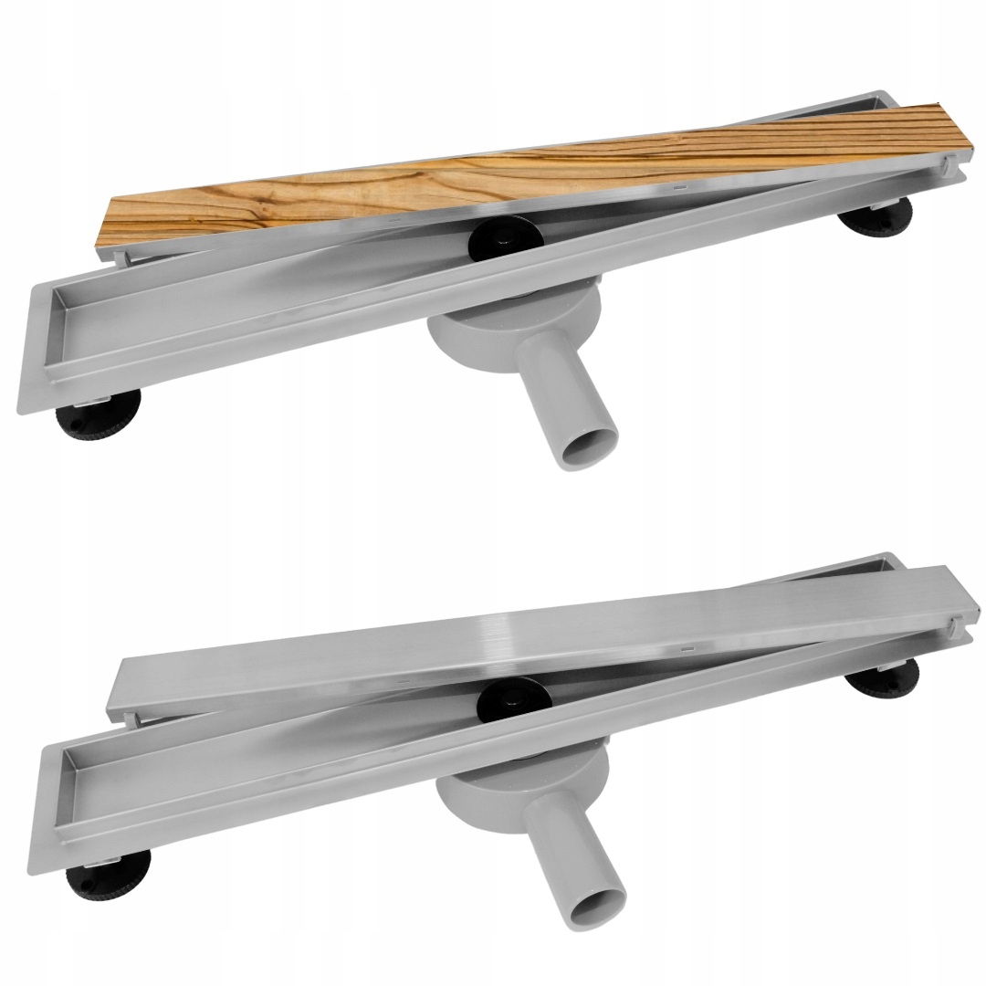 Sprchový žľab odtok - Lineárny odtok 90 cm 2in1 pre otočnú dosku sifón