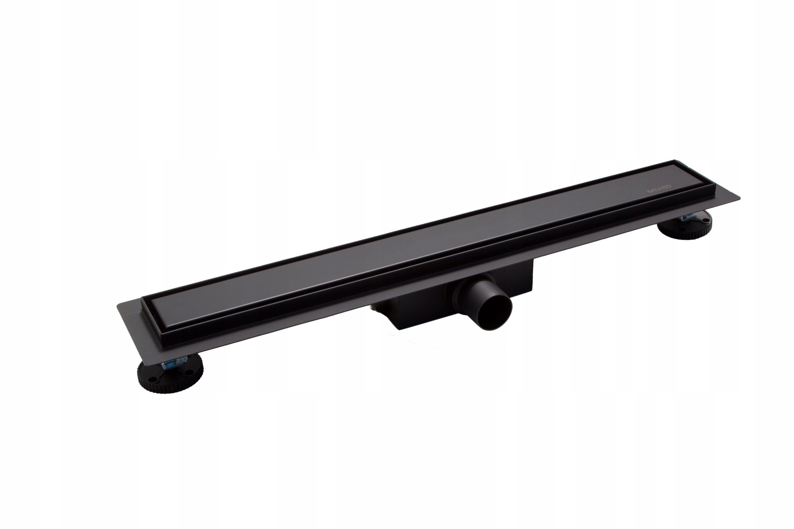 Sprchový žľab odtok - Lineárny odtok čierny 90 cm dvojitého 52 mm
