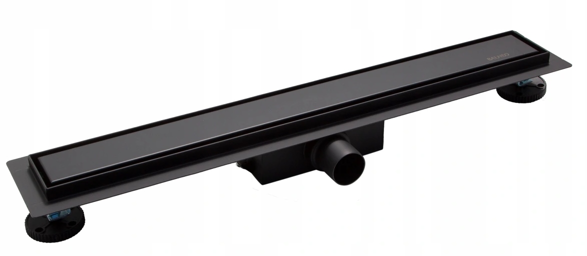 Sprchový žľab odtok - Dvojitá lineárna pre čiernu dlaždicu 70 cm