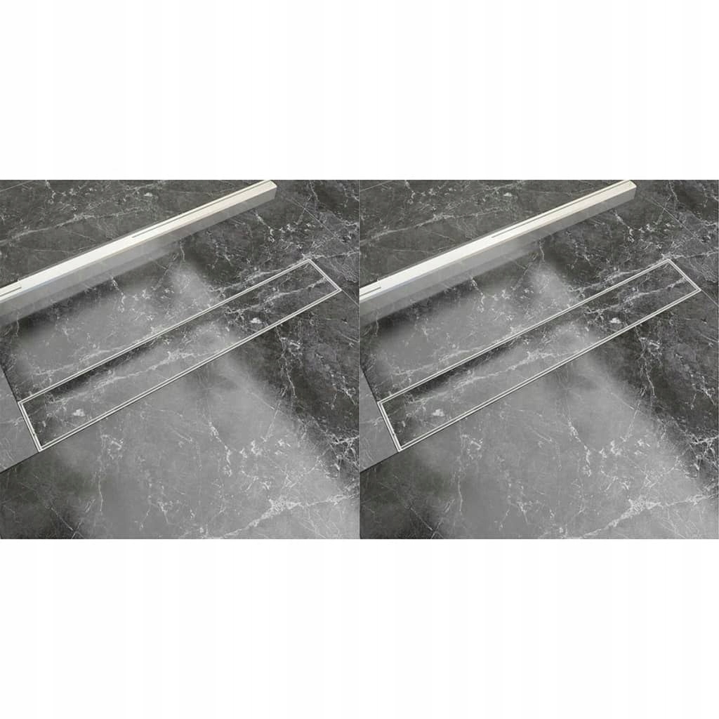 Sprchový žľab odtok - Lineárny odtok pre 73 cm doska nastavte 2 ks.