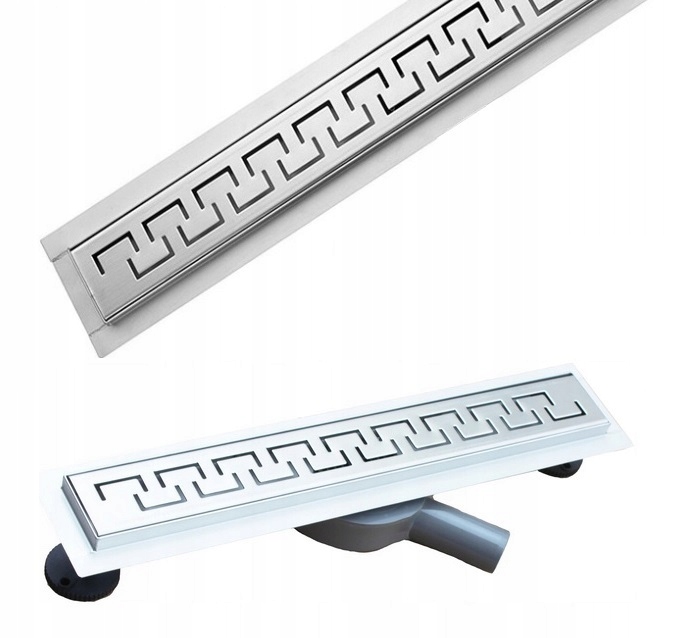 Sprchový žľab odtok - Lineárny odtok s rotačným sifónom 60 cm grécky