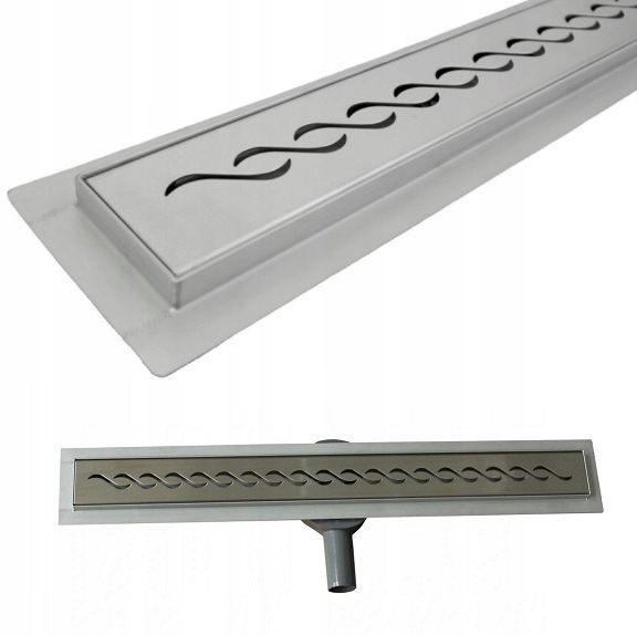 Sprchový žľab odtok - Lineárny odtok s rotačným sifónom 70 cm vlny