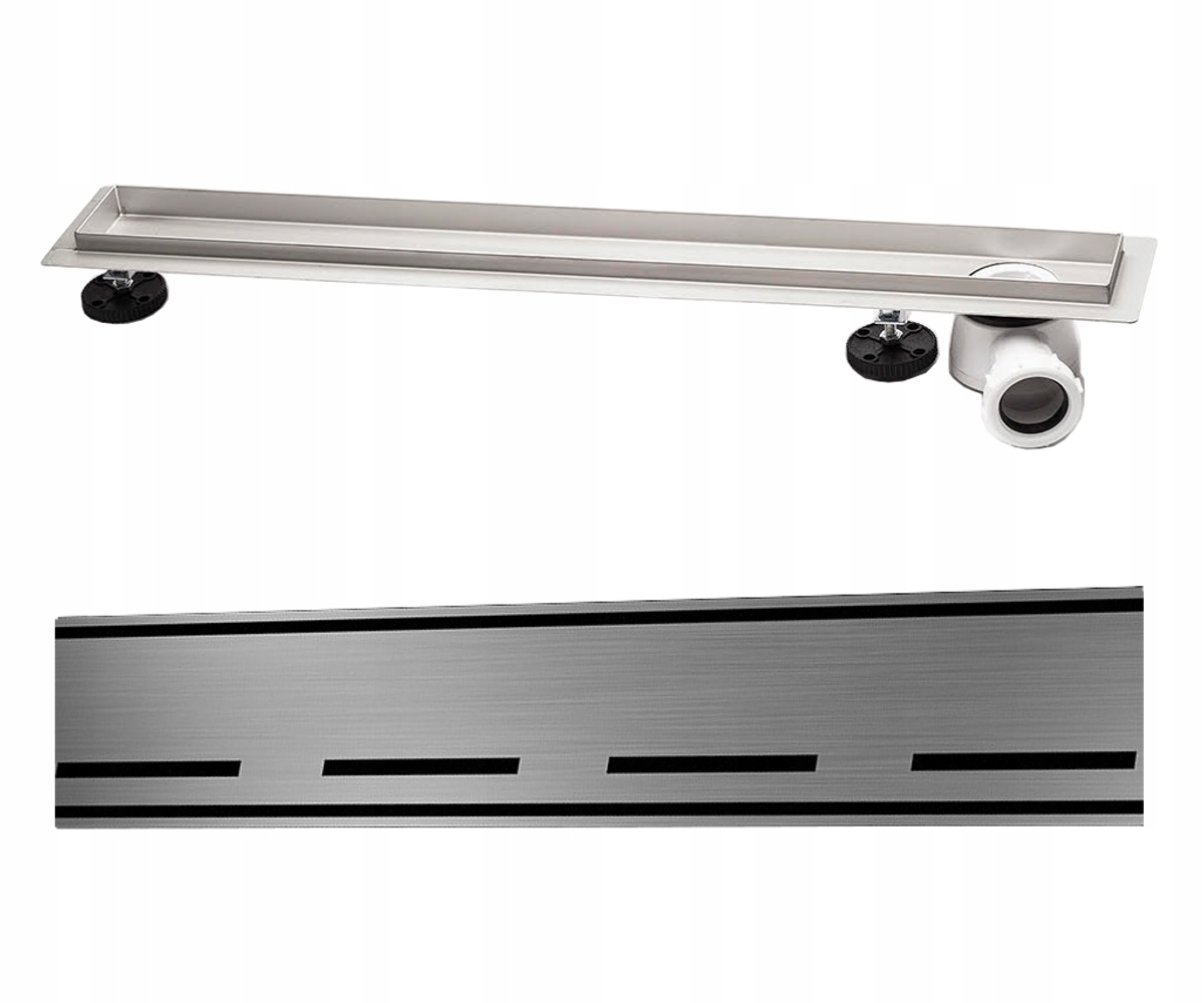 Sprchový žľab - Lineárny rohový výstup 90 cm s maskou