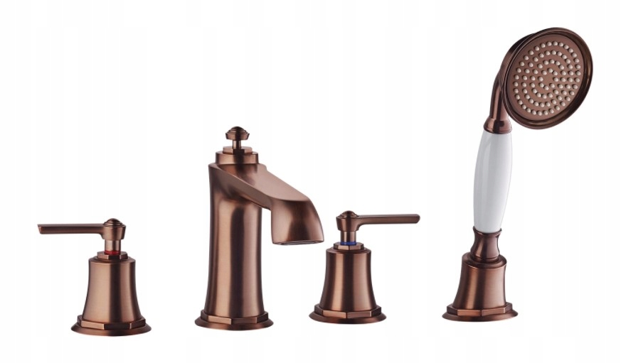 Vaňová batéria - OMNIRES Armance Knewnic batérie 4 otvory meď