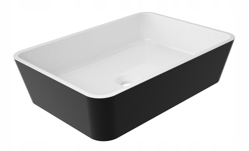 Umývadlo - Omnires Parma Washbasin 50x35 cm čierny lesk