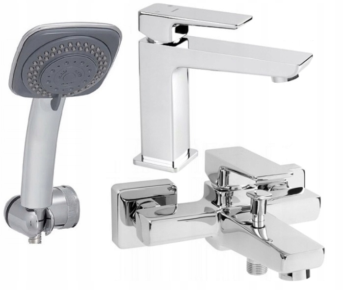 Vodovodné batérie - Omnires Parma Kúpeľňa Umývadlo + sprcha