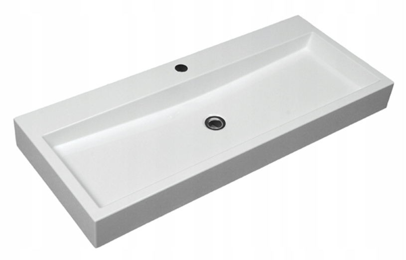 Umývadlo - Omnires Thasos Washbasin 100x42 cm Biely lesk