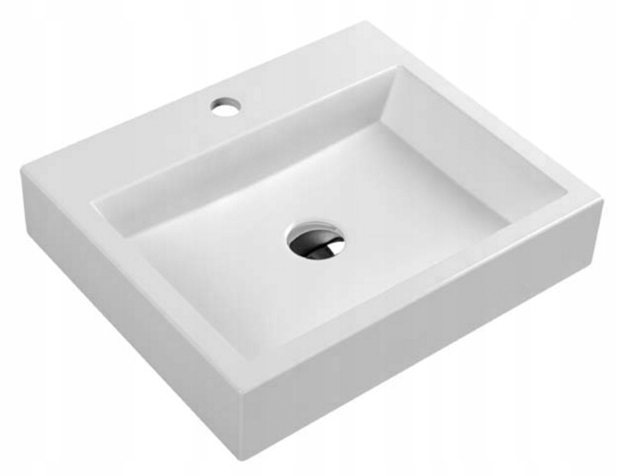 Umývadlo - Omnires Thasos Washbasin 50x42 cm Biely lesk