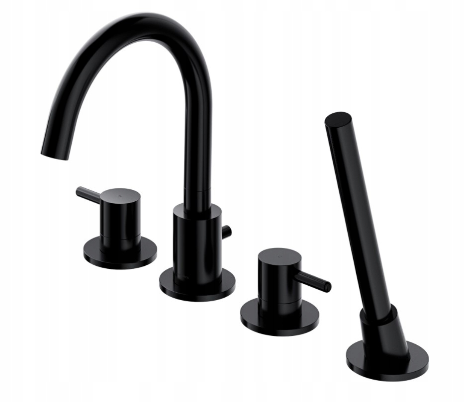 Vaňová batéria - Omnires Y Koškrtné batérie 4-jamkové čierne
