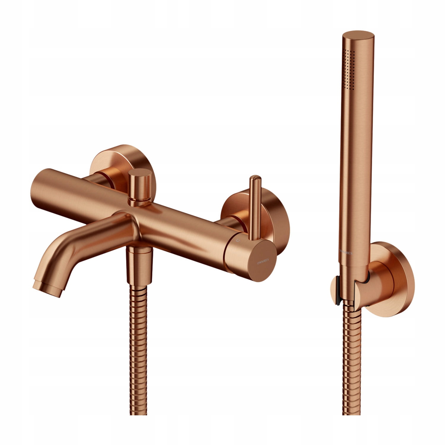 Vaňová batéria so sprchou - Omnires Y Brushed Copper Bath vaňa