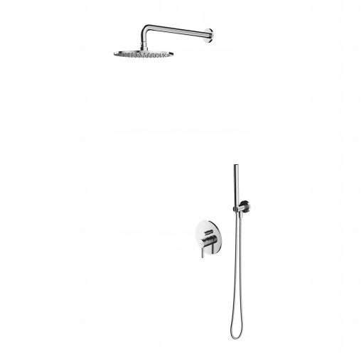 Omnires y Flush -Mounted Chrome Sprchova súprava